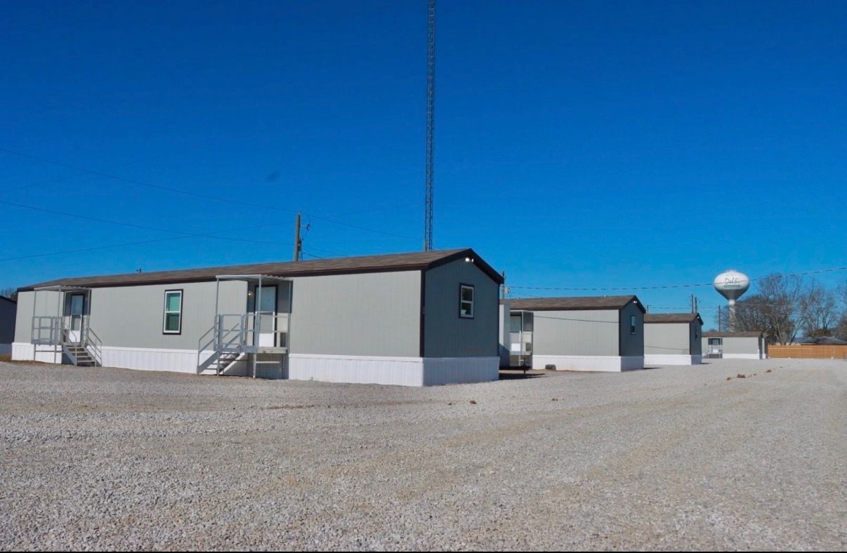 CMH accommodation buildings at a CMH facility